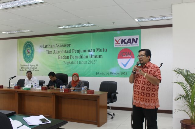 Pelatihan Asesor 1-2 Oktober 2015